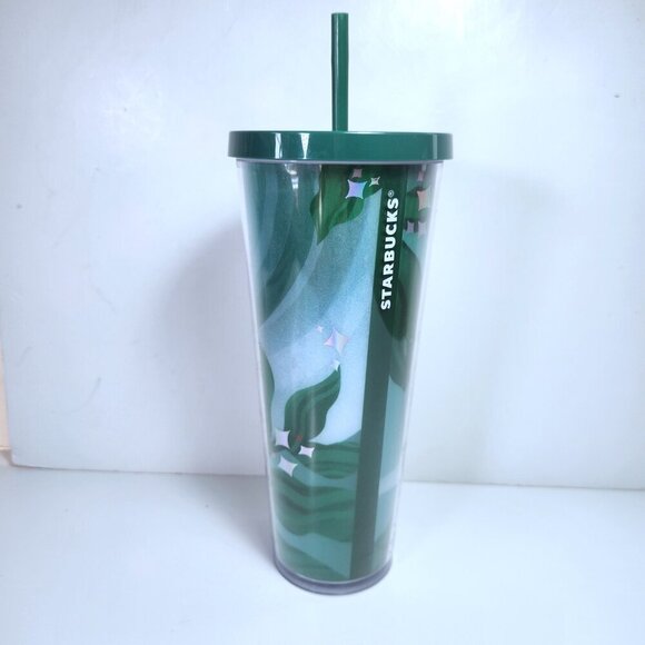 Starbucks For Life 2020 Tumbler with Straw 24 Ounces Venti Green Limited Edition - Picture 1 of 12